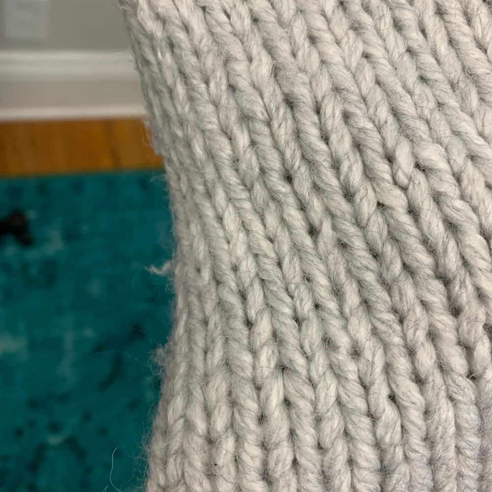 Gap Chunky Shawl Collar Cardigan Sweater Grey - Picture 10 of 10